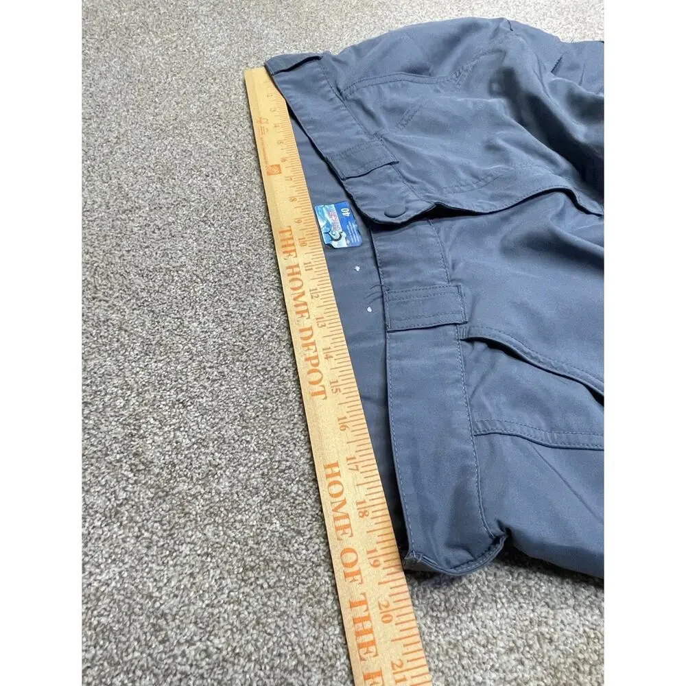 Coastal World Wide Sportsman Cargo Shorts Size 40 Slate Blue Polyester Outdoor